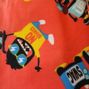 2 Yards Monsters No Breaks Fleece Fabric